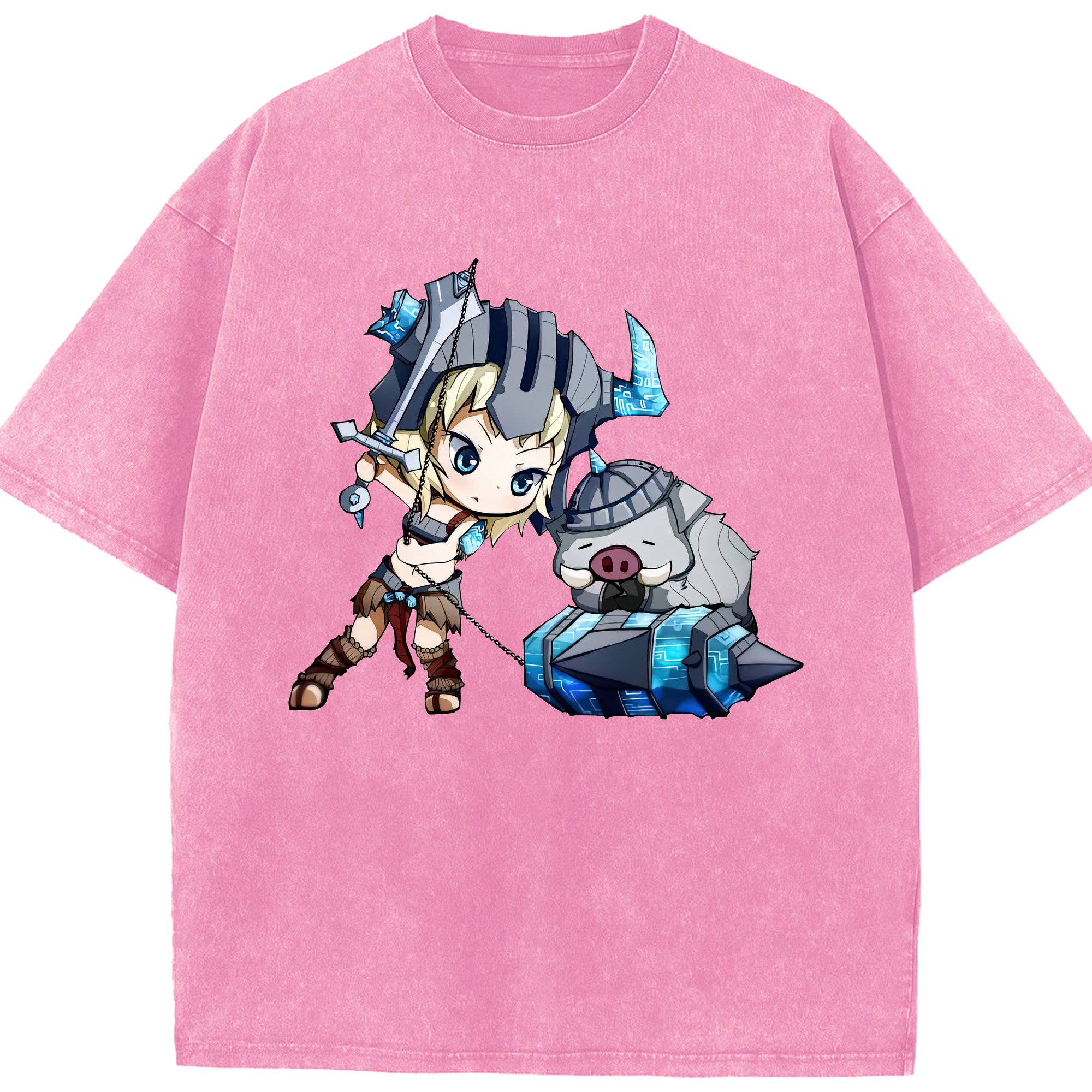 リーグ・オブ・レジェンド League of Legends LOL 綿100% ヴィンテージ風 半袖Tシャツ（フロントプリント）